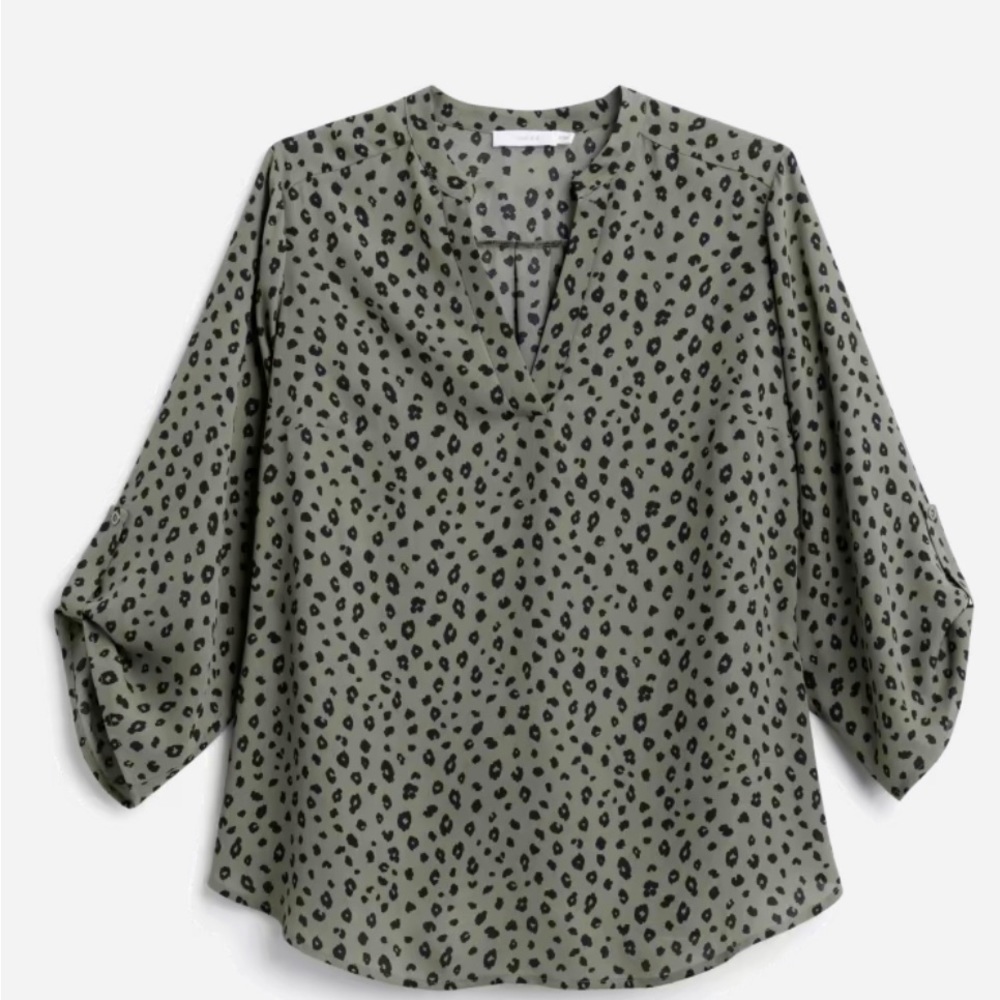 Lush - Warren Split Neck Blouse